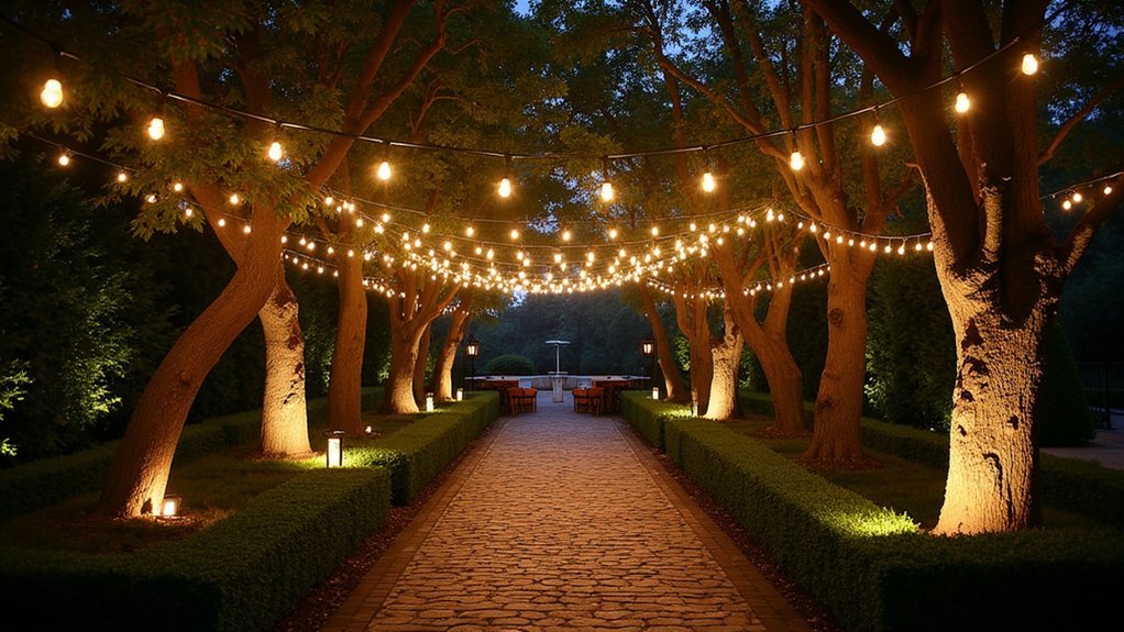 magical solar lit garden entrance