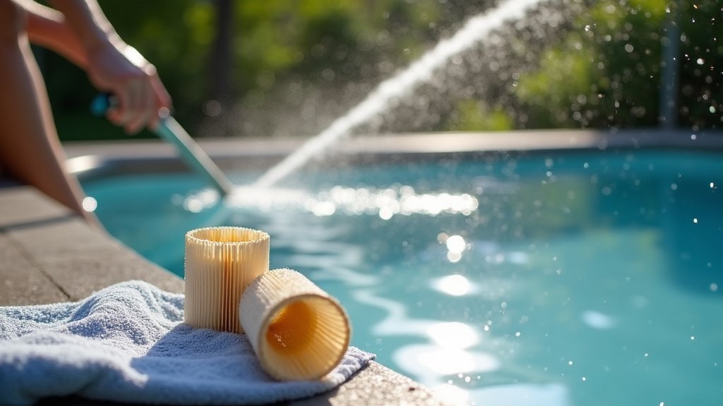 maintain hot tub filters