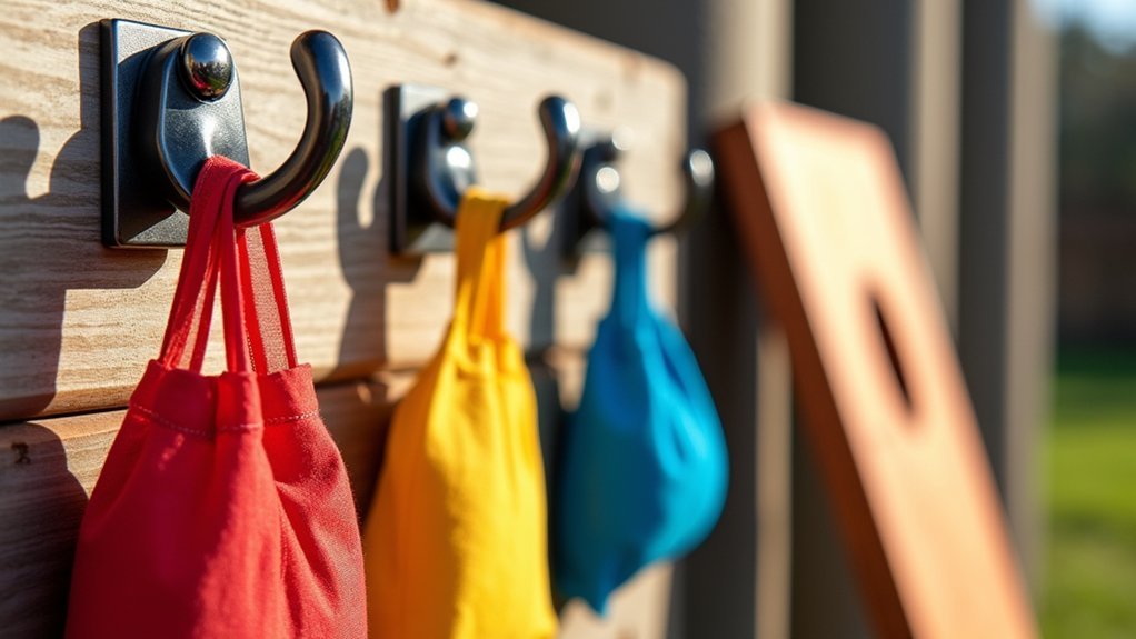 mega hooks securely hang heavy yard games