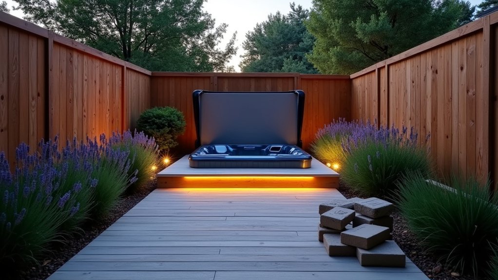 minimal site compact hot tubs