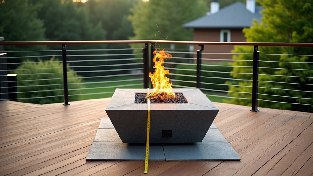 minimum ten foot railing clearance