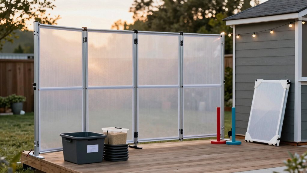 modular fencing careful storage