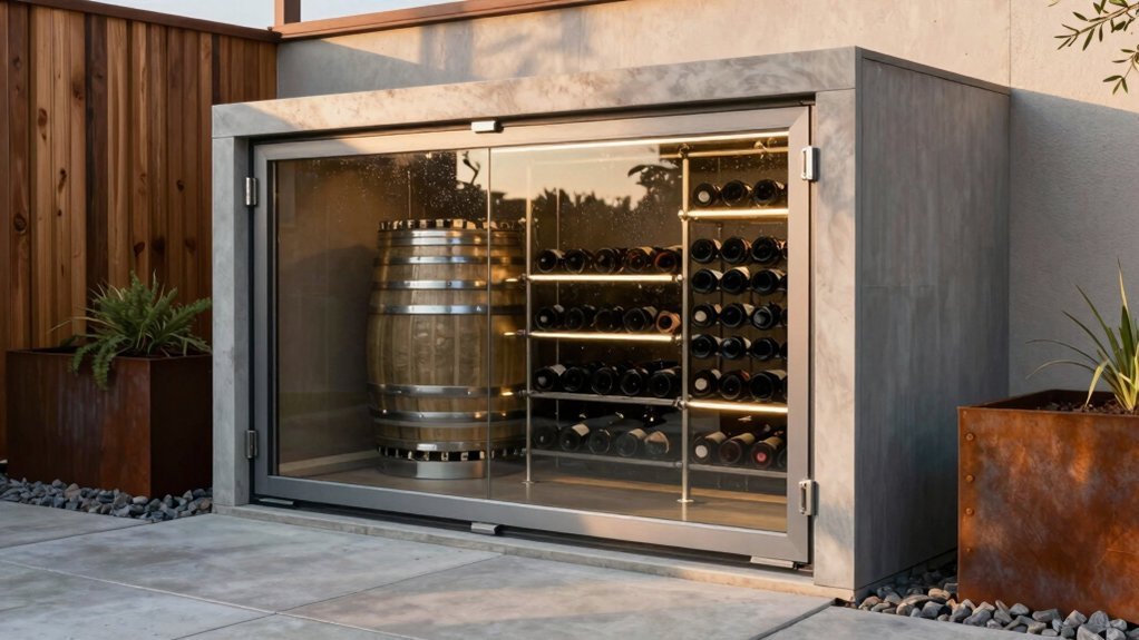 modular outdoor wine vaults