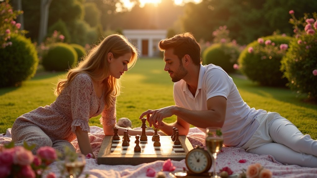 moonlit garden giant chess