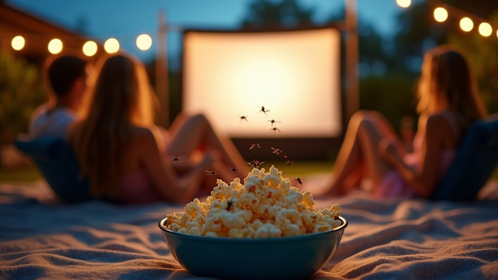 mosquitoes swarm outdoor movie nights
