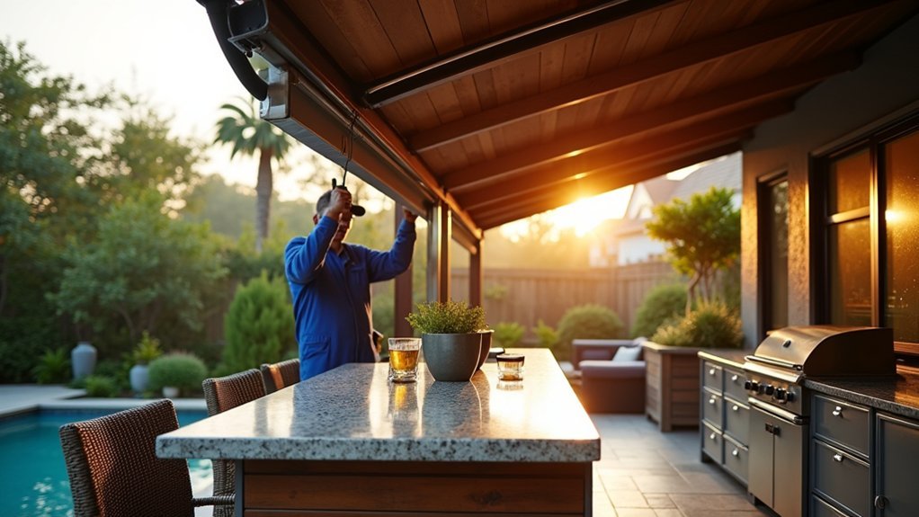 mountable retractable awning protection details