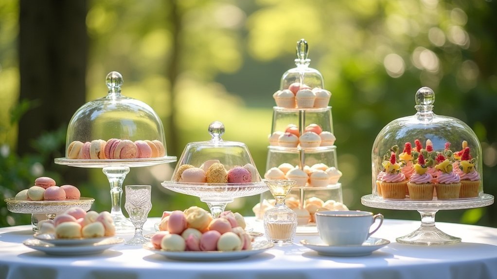 multi tiered dessert display balance