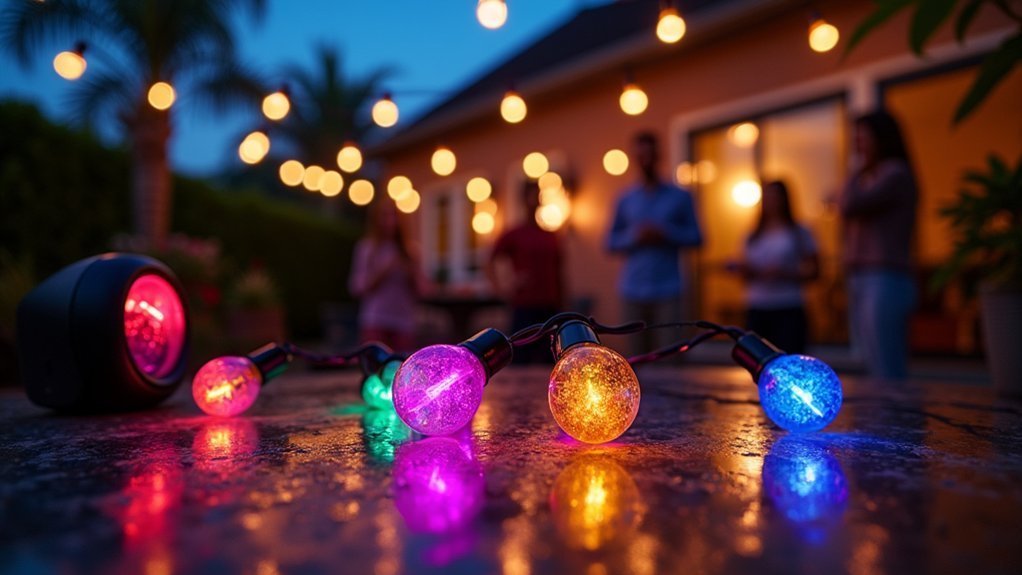 music synced weatherproof customizable lights