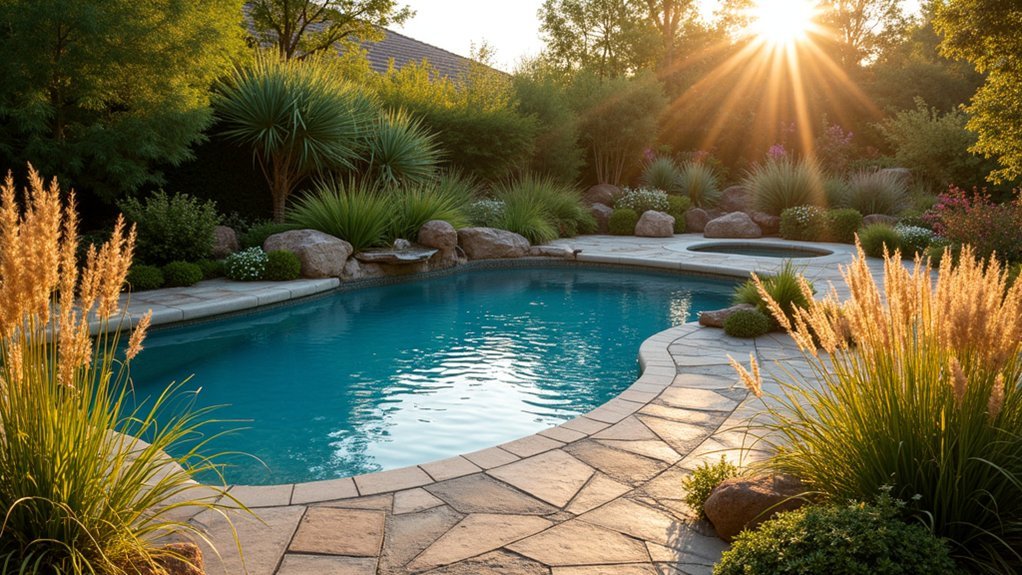 native grasses for pools
