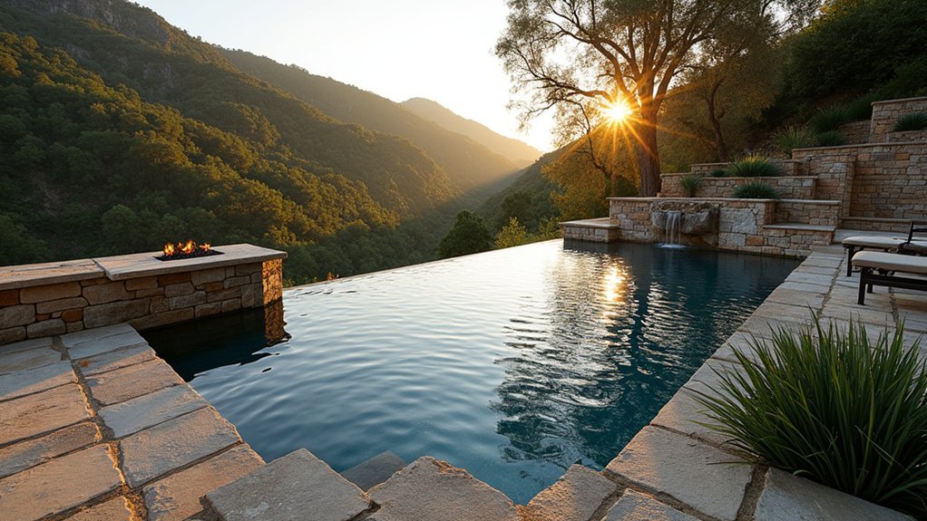 natural stone seamless poolscape