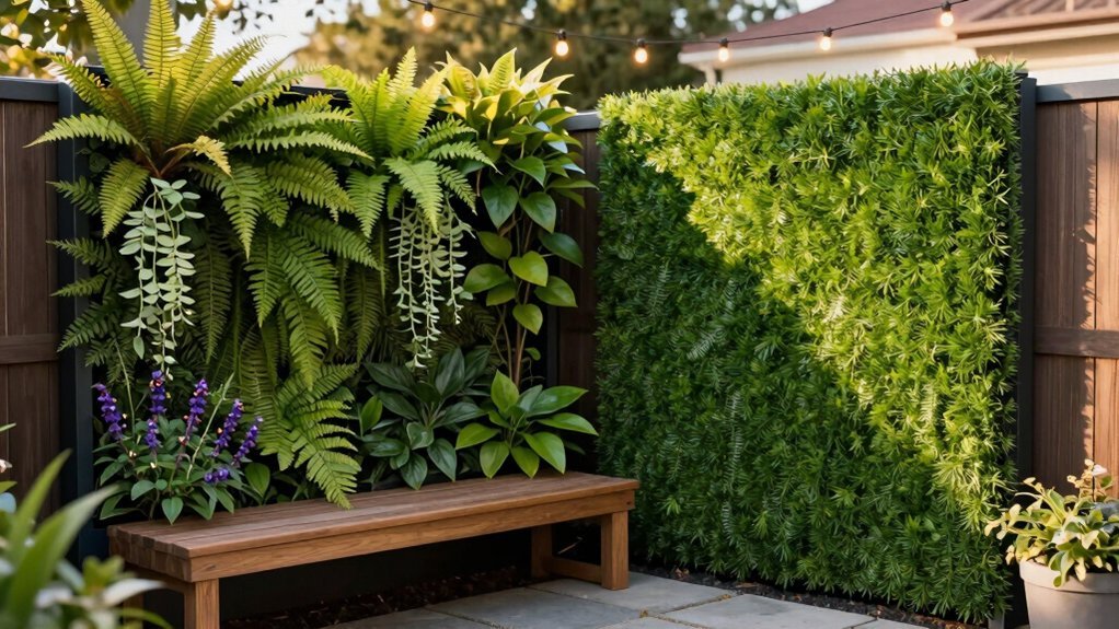 natural vs artificial living walls maintenance vs appearance