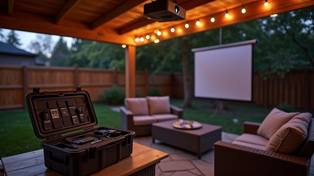 neat labeled cable organization