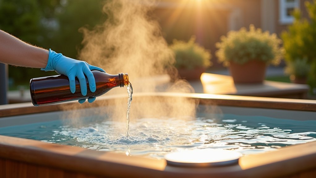 non chlorine hot tub sanitation