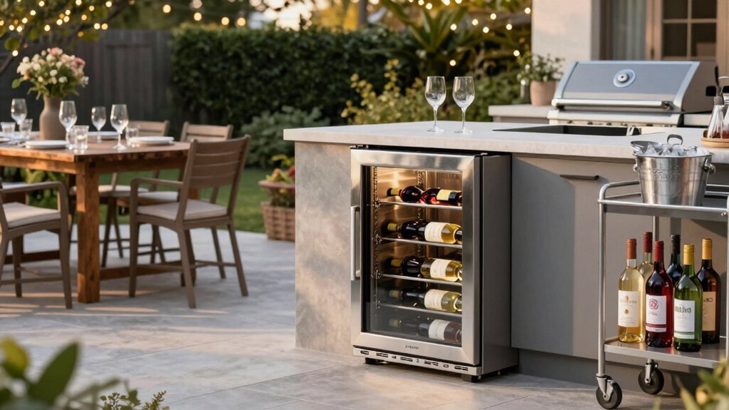 optimal outdoor wine cooler capacity planning