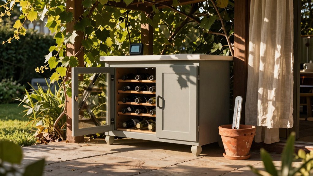optimal outdoor wine storage 55 f ideal