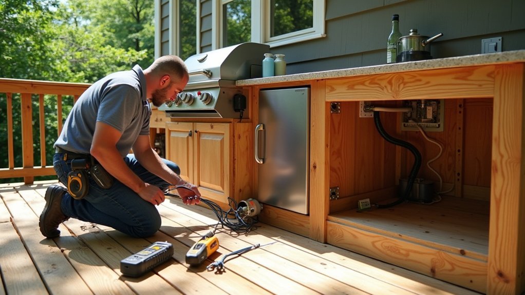 outdoor deck appliance wiring