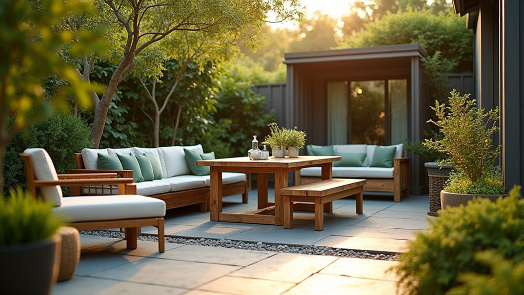 outdoor furniture for entertaining backyard