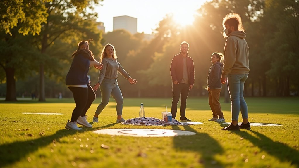 outdoor group games distanced