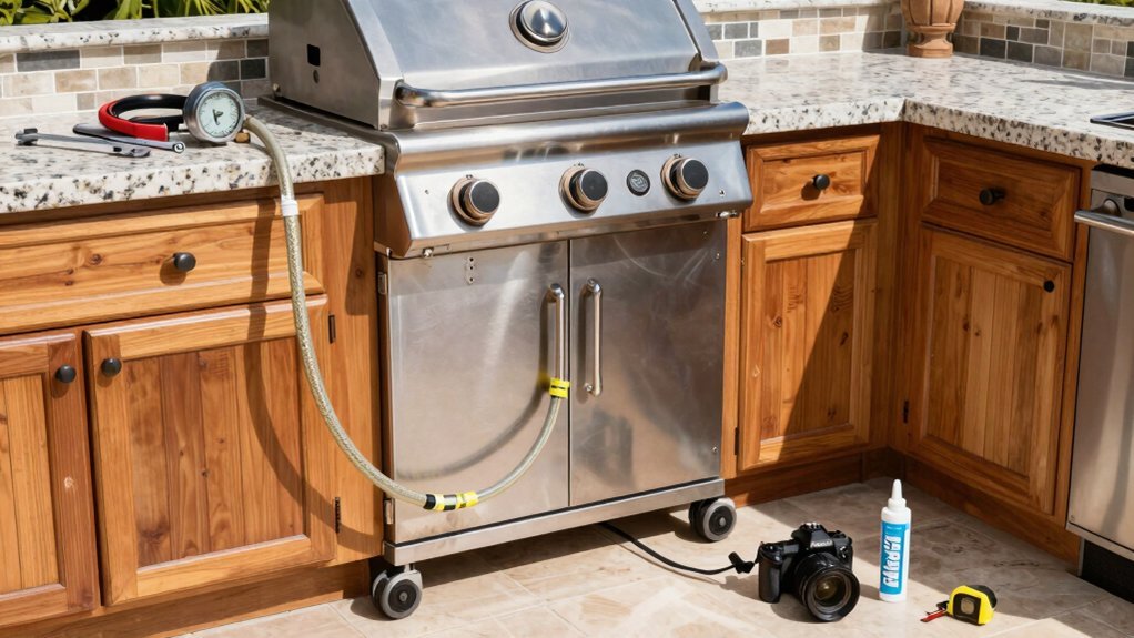 outdoor kitchen gas line installation tips