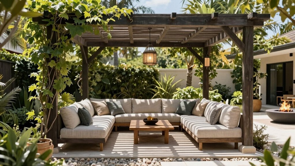 outdoor living pergola comfort tech