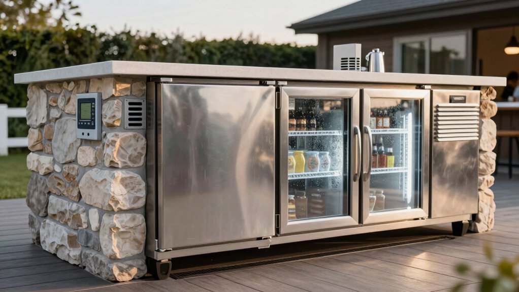 outdoor rated corrosion resistant construction