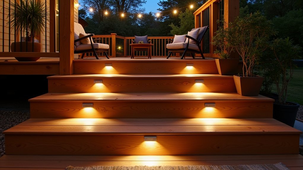 outdoor recessed stair lighting