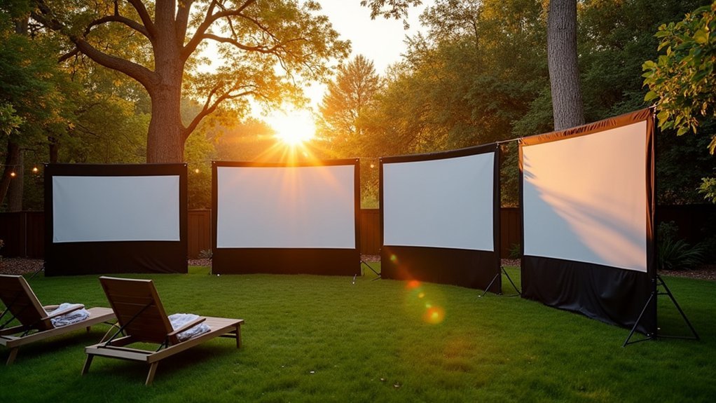 outdoor windproof movie screens