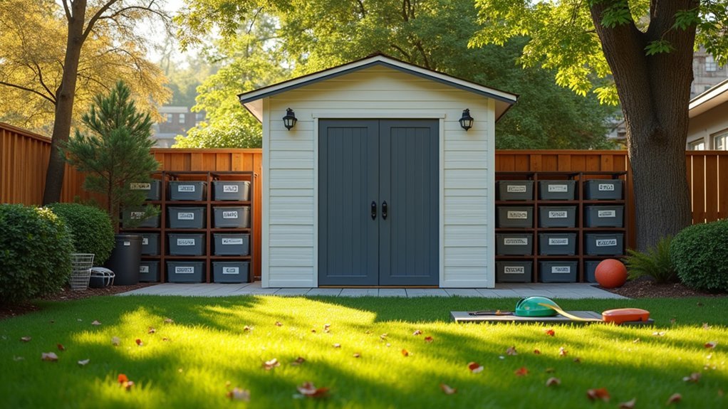 outdoor yard game storage planning
