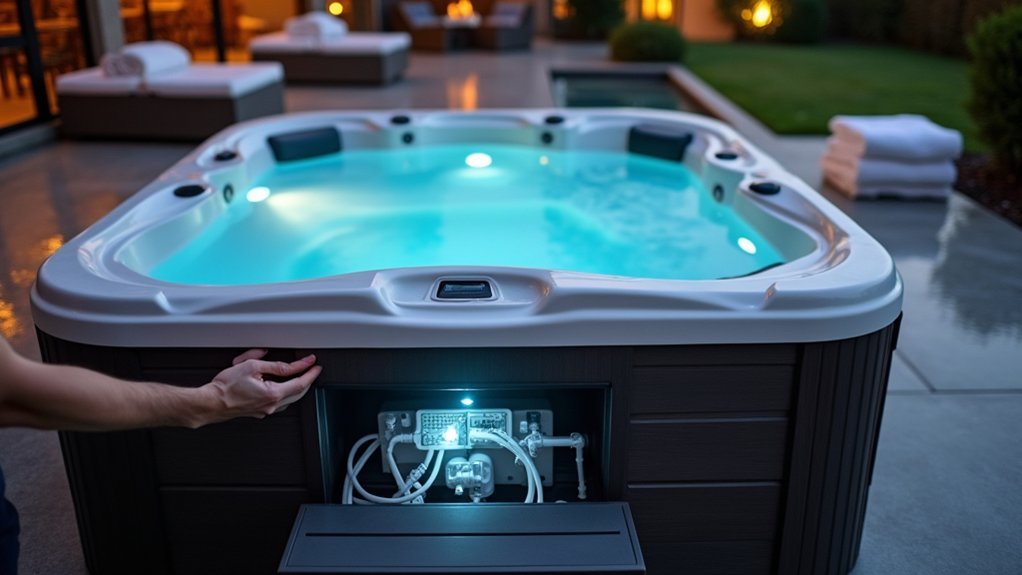 ozone sanitizes spa water naturally