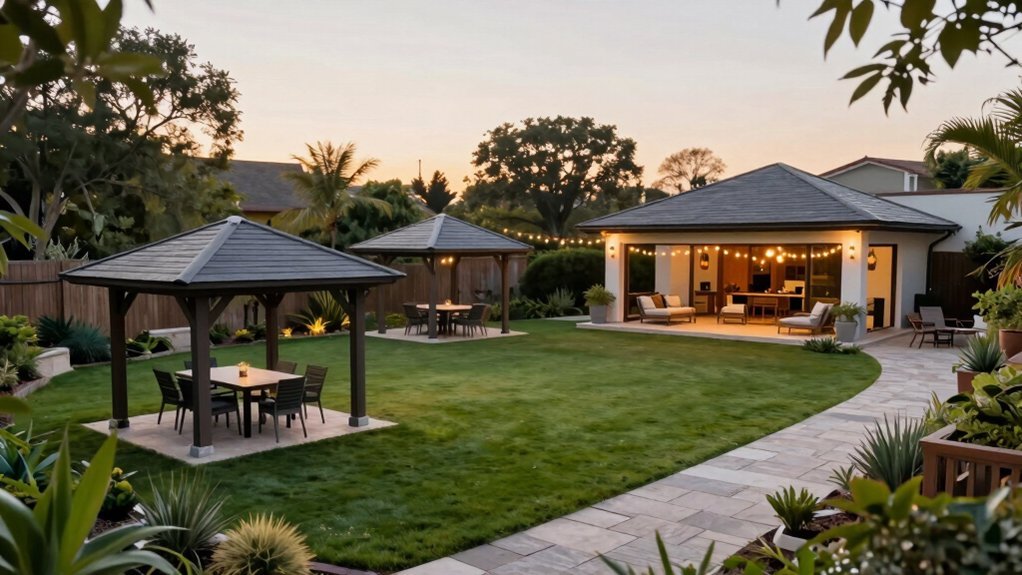 pavilion size for yard space