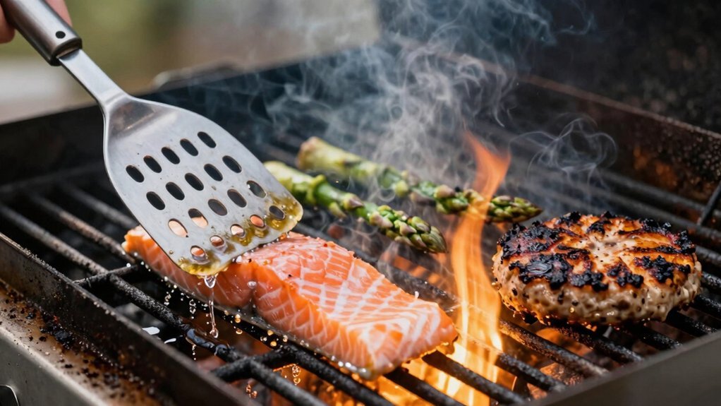 perforated spatula enables drainage airflow