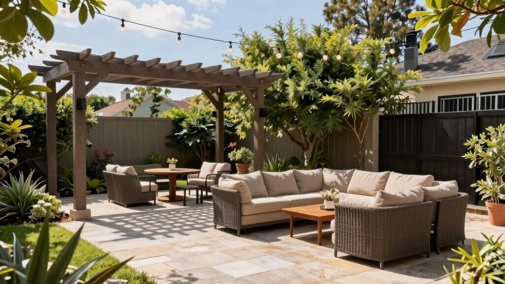 pergola size affects entertaining space