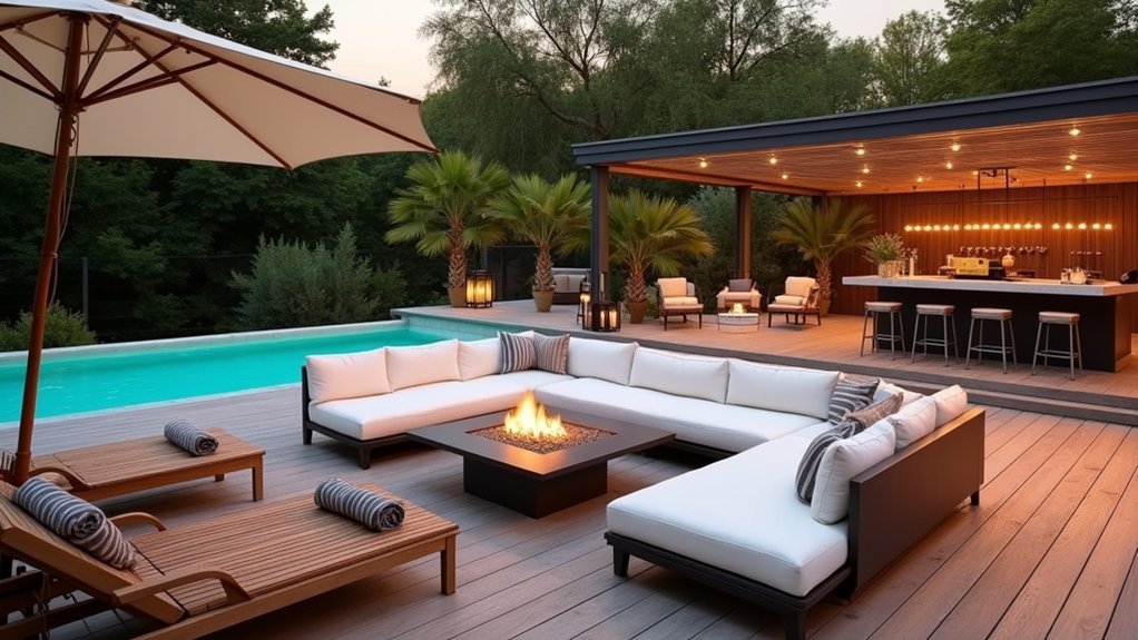 poolside safe entertaining zones