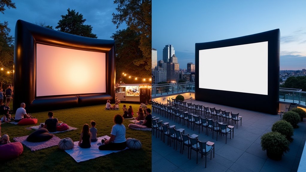 portable screens for varied venues