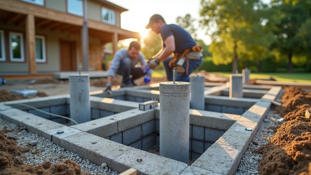 precast piers versus poured footings