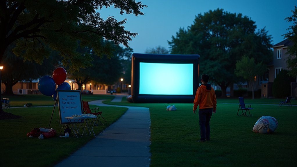 promote outdoor movie nights