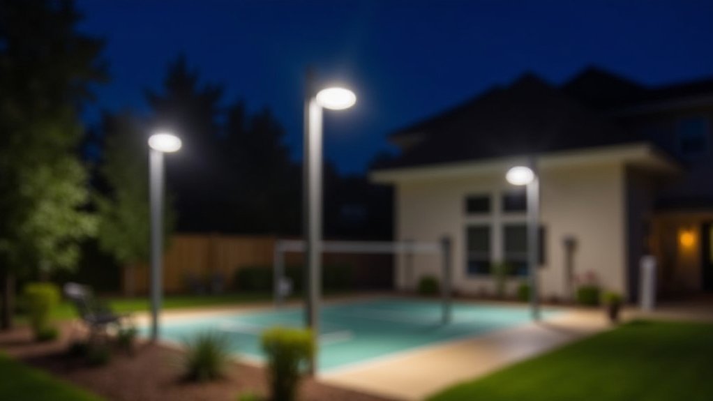 proper pole height angled overlapping coverage