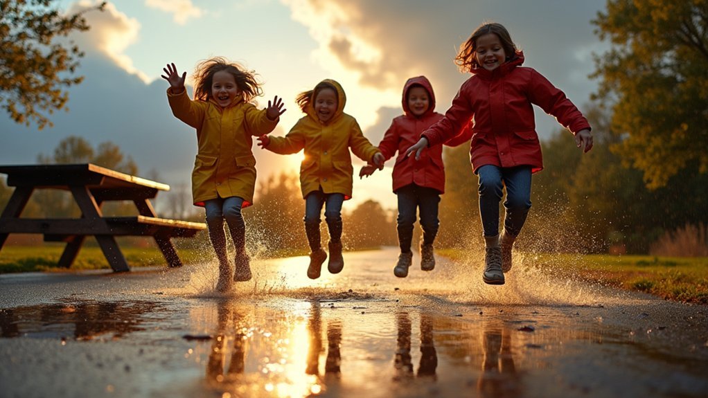 puddle based rainy day games
