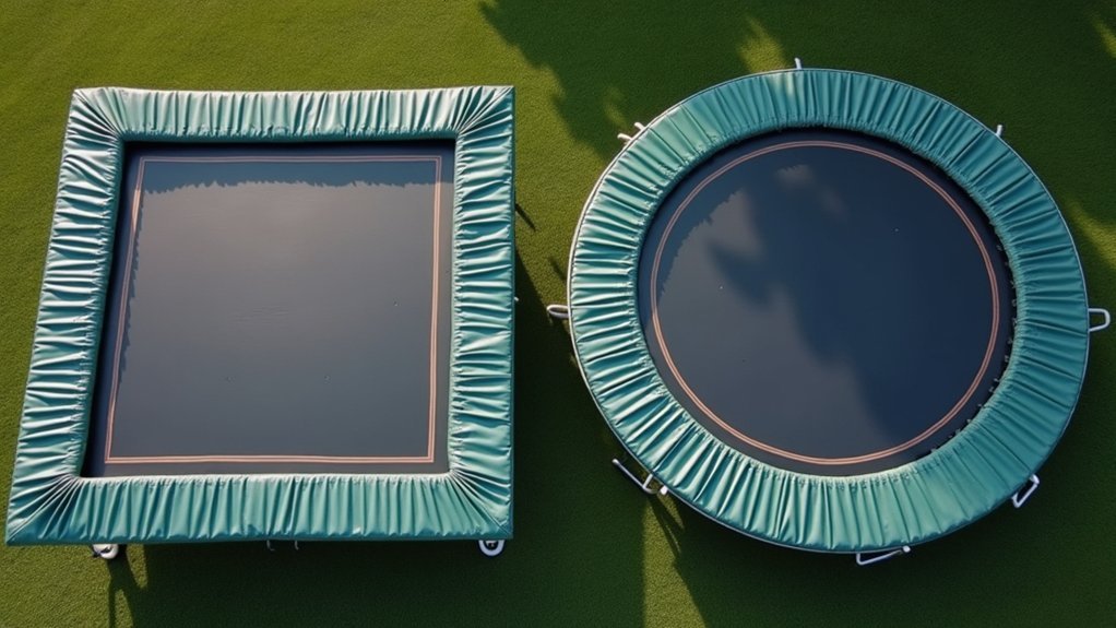 rectangular trampolines offer consistent higher bounce