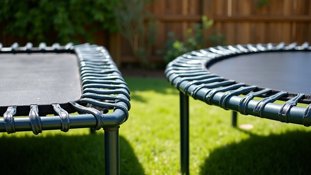 rectangular vs round trampoline differences