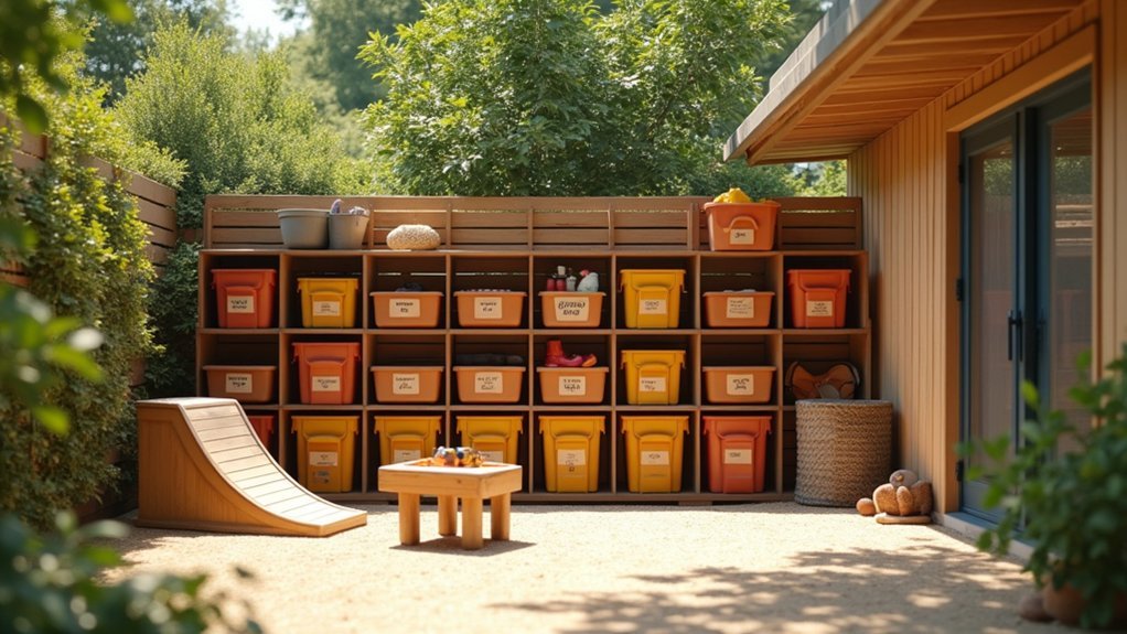 recycled weatherproof outdoor storage