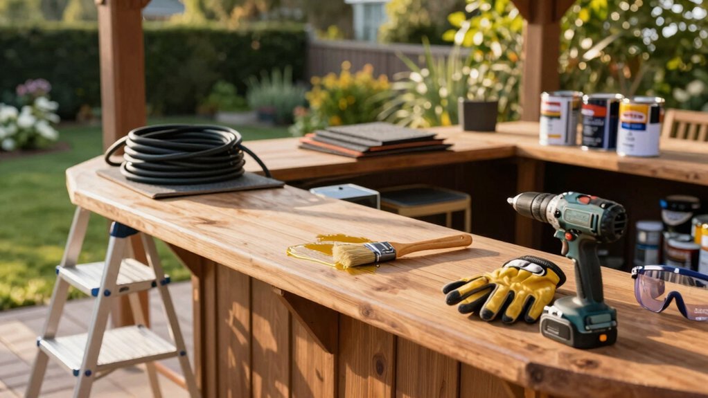 regular gazebo bar upkeep plan