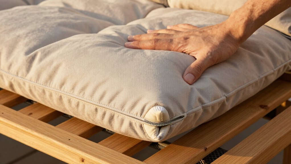 reinforced seams dense foam cores