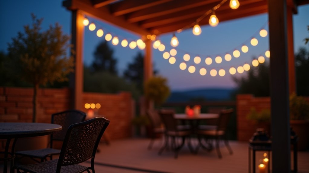 remote controlled outdoor string lights