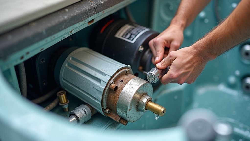 replacing spa pump motor