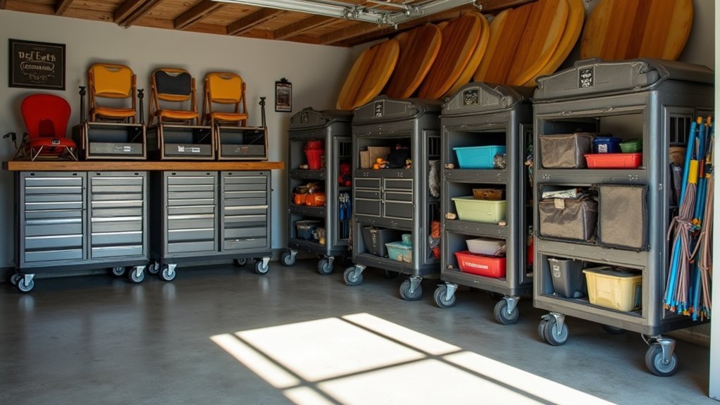 rolling carts for portable game transport