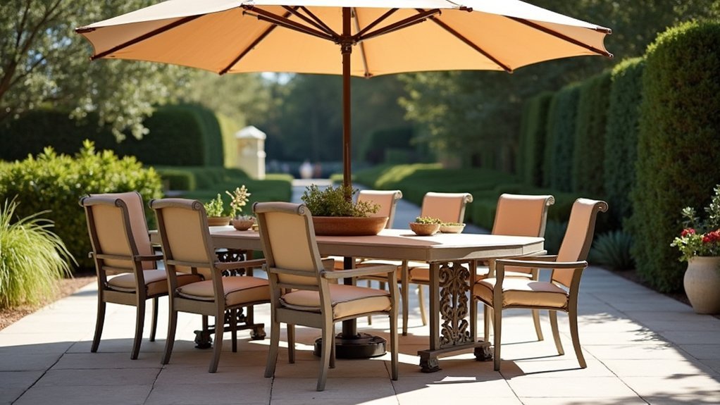 rust resistant palermo metal bases for tables