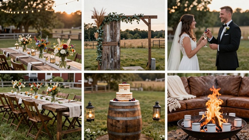 rustic backyard wedding ideas