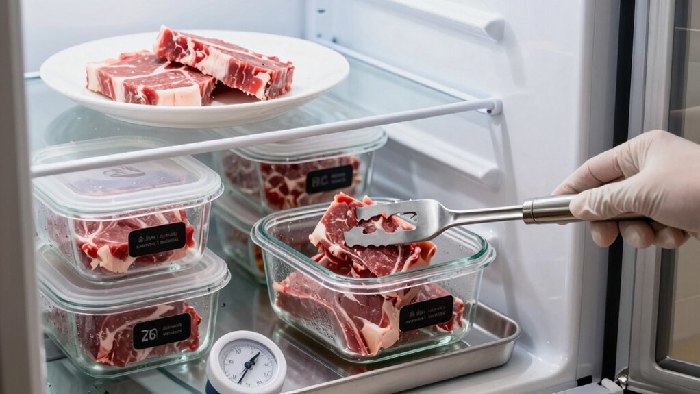 safe meat storage and thawing guidelines