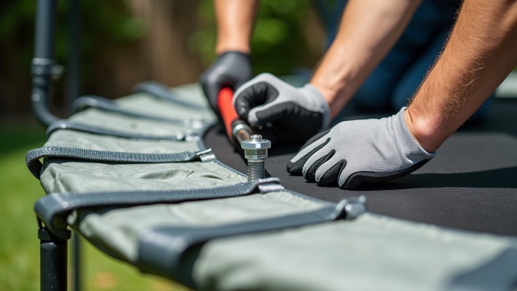 safe trampoline spring replacement tips